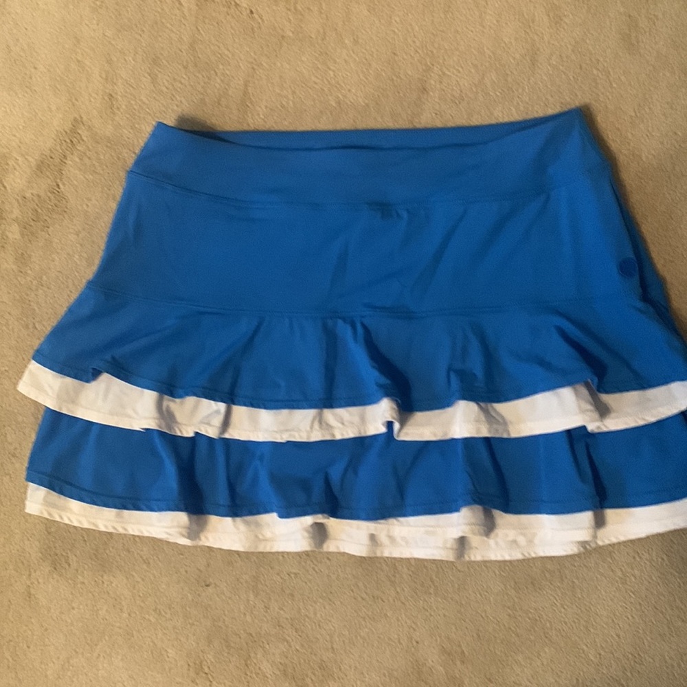 Lilly Pulitzer M luxletic skort blue tiered